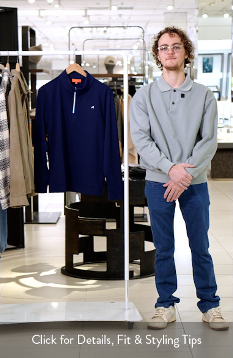 Fleet Quarter Zip Sweatshirt, sales video thumbnail