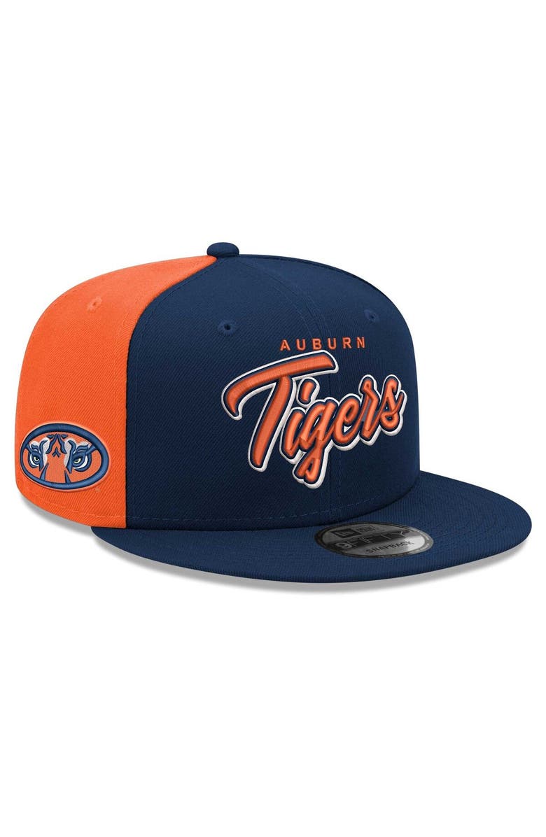 New Era Men's New Era Navy Auburn Tigers Outright 9FIFTY Snapback Hat, Main, color, Navy