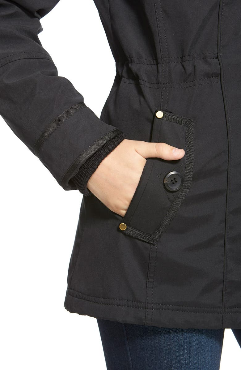 1 Madison Faux Fur Trim Parka, Alternate, color, 