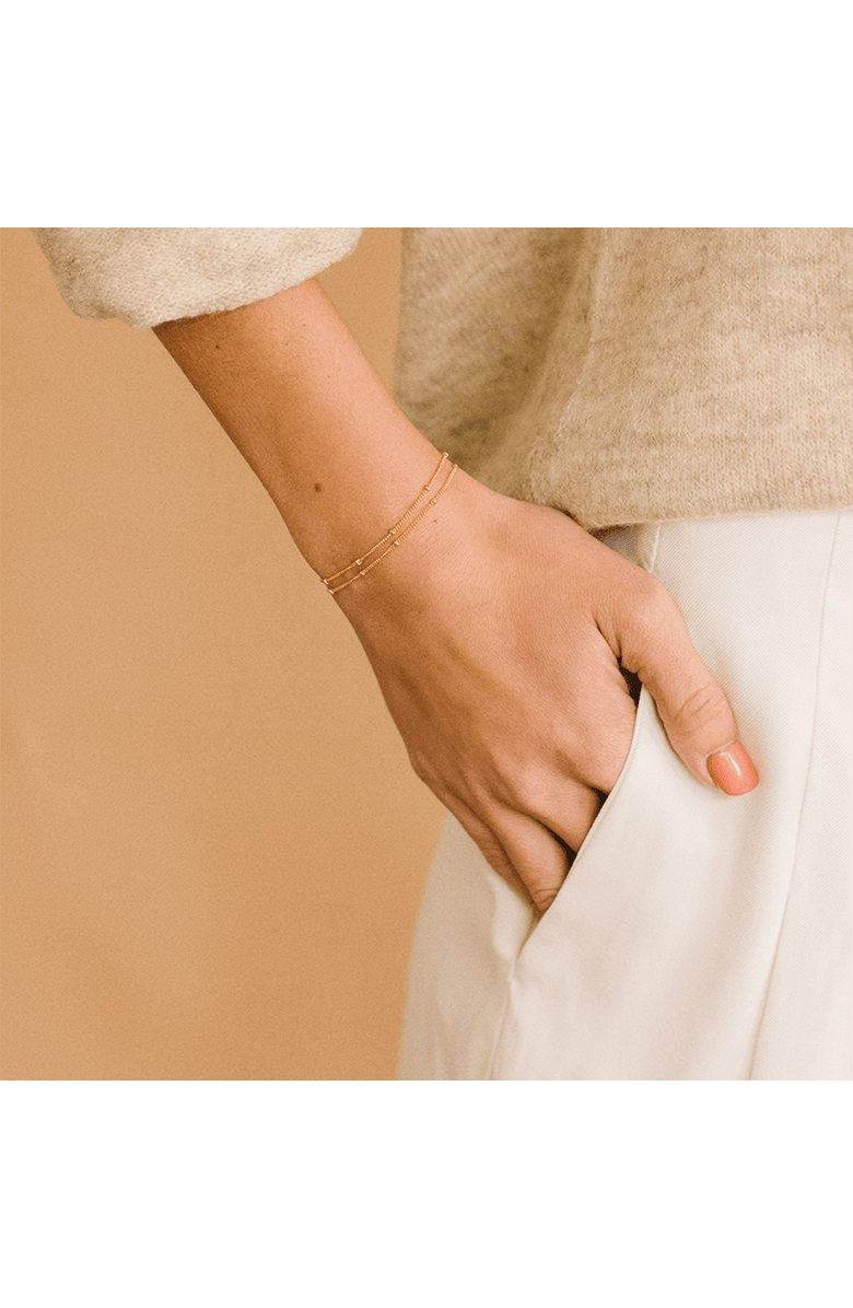 MADE BY MARY Satellite Bracelet, Alternate, color, Gold Filled