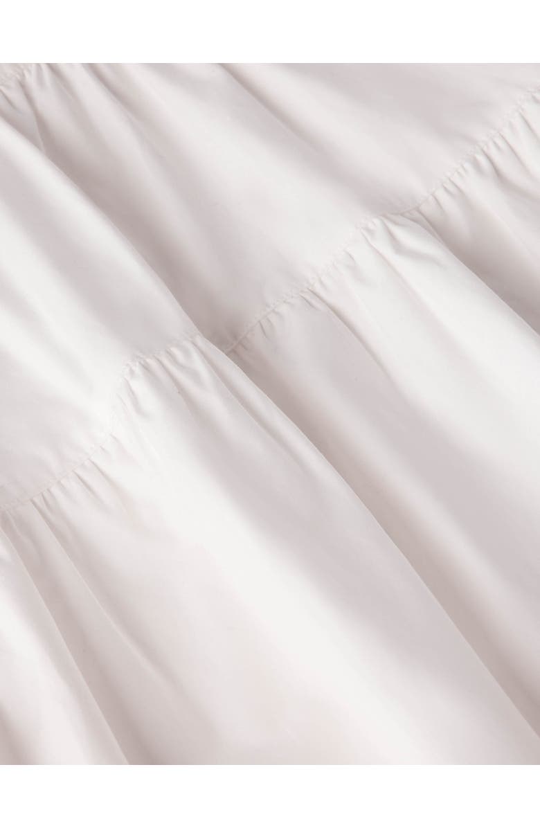 Whistles Tier Hem Cotton Skirt, Alternate, color, White