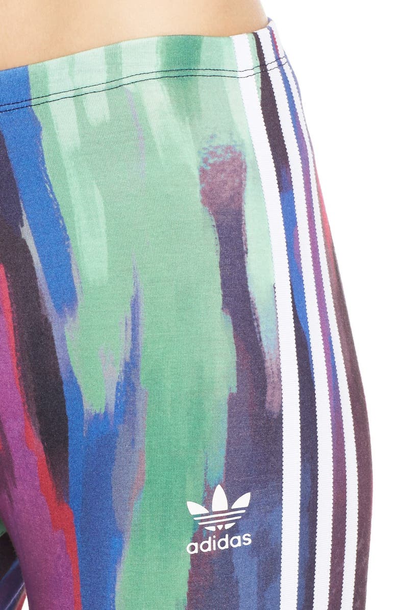 adidas Originals 'Pharrell Williams - Camo Tree' 3-Stripes Leggings, Alternate, color, 