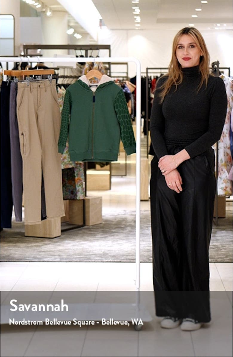 Kids' Crocodile High Pile Fleece Lined Hoodie, sales video thumbnail