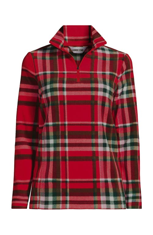 Lands' End Anyweather Fleece Quarter Zip Pullover In Multi