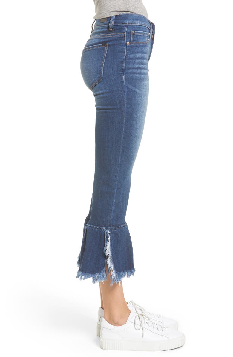 SP Black Ruffle Hem Jeans, Alternate, color, 