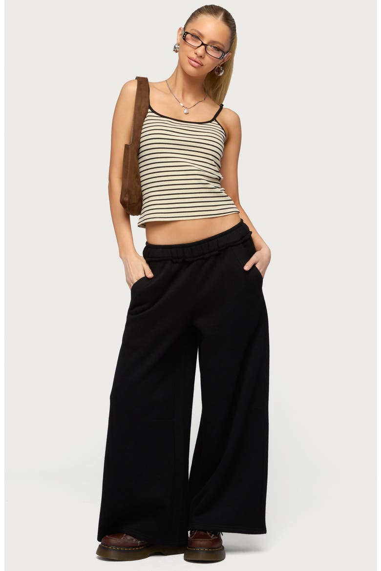 Kori Oversize Baggy Sweatpants, Alternate, color, BLACK