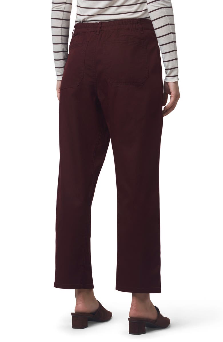 Splendid Carissa Twill Pants, Alternate, color, Dark Plum Purple