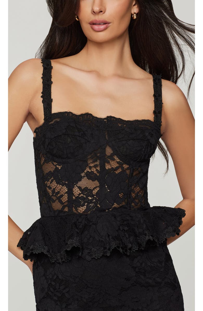 Generation Love Angelique Mesh Lace Dress, Alternate, color, Black