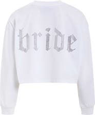 BRIDEMERCH Bride Rhinestone L/S Crew