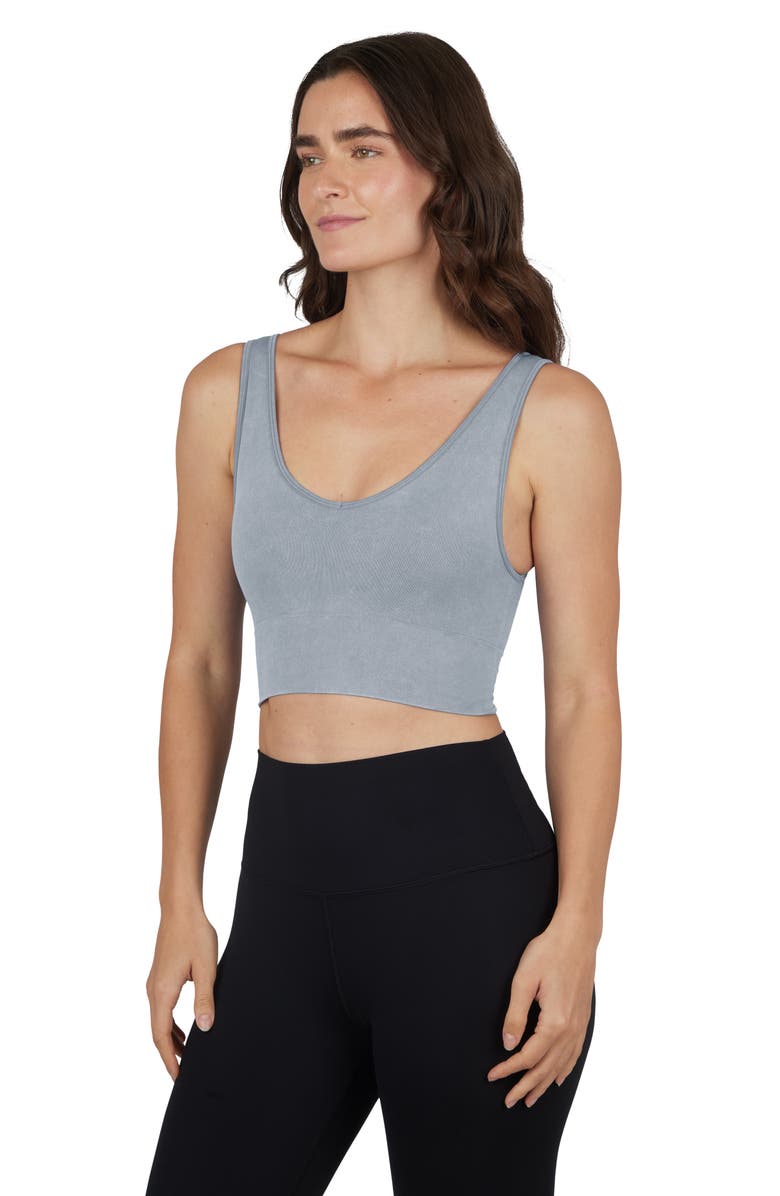 90 DEGREE BY REFLEX 2-Pack Bianca Stone Wash Seamless Tank, Alternate, color, Weathervane/ Crystal Gray