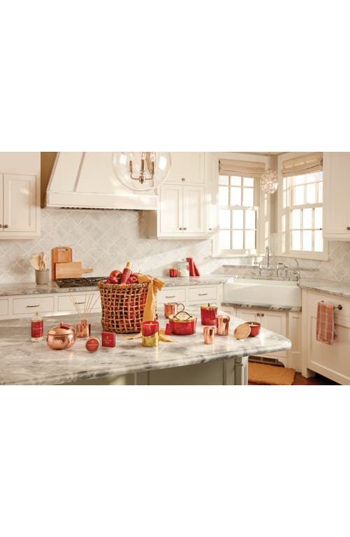 Thymes Simmered Cider Candle Tin In Red