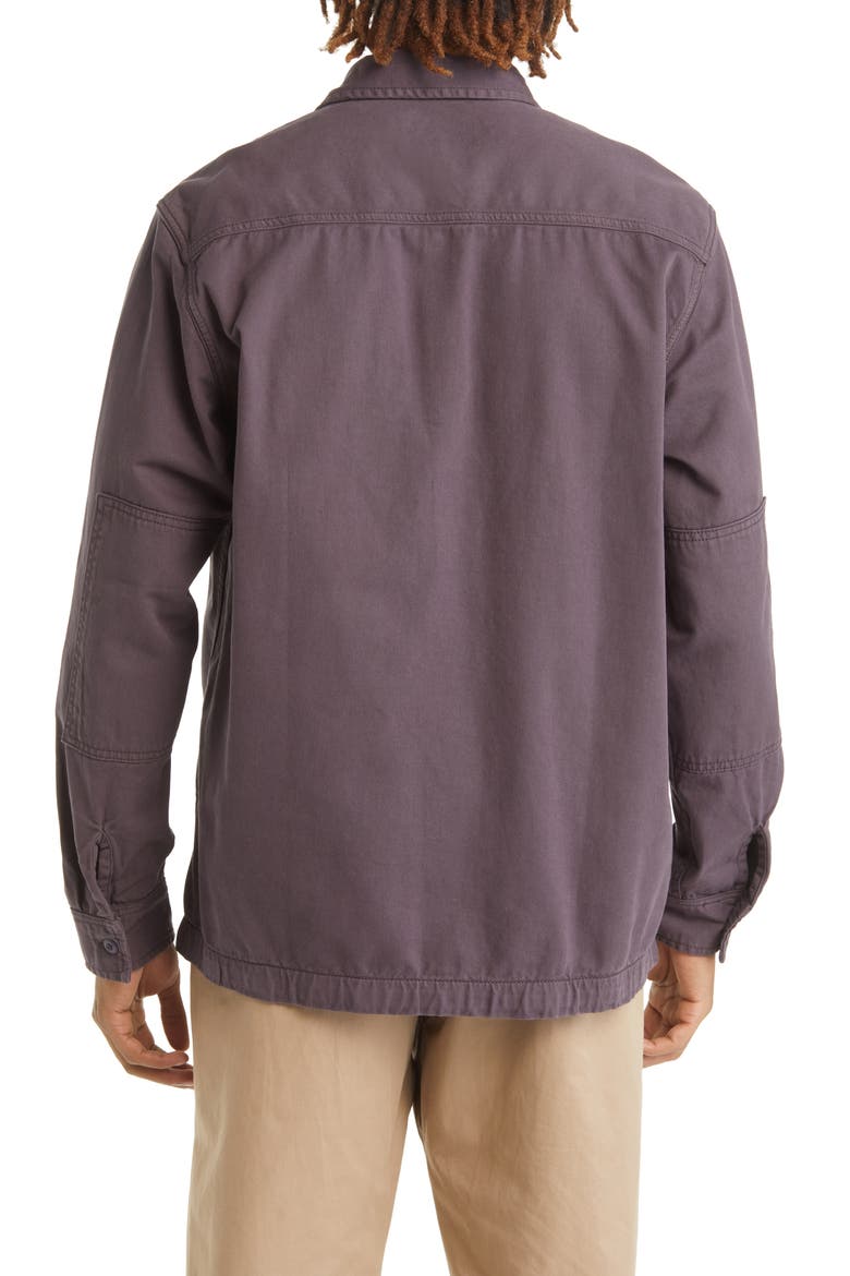 Charter Organic Cotton Twill Shacket, Alternate, color, ARTICHOKE