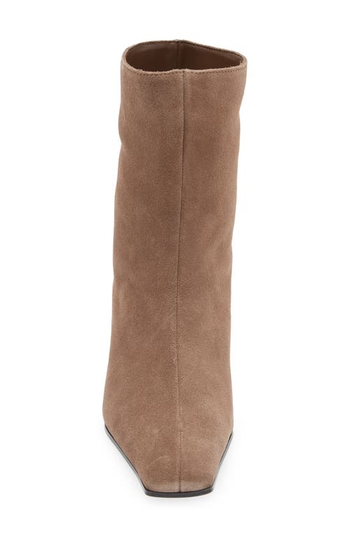 Mango Collin Kitten Heel Ankle Bootie In Brown