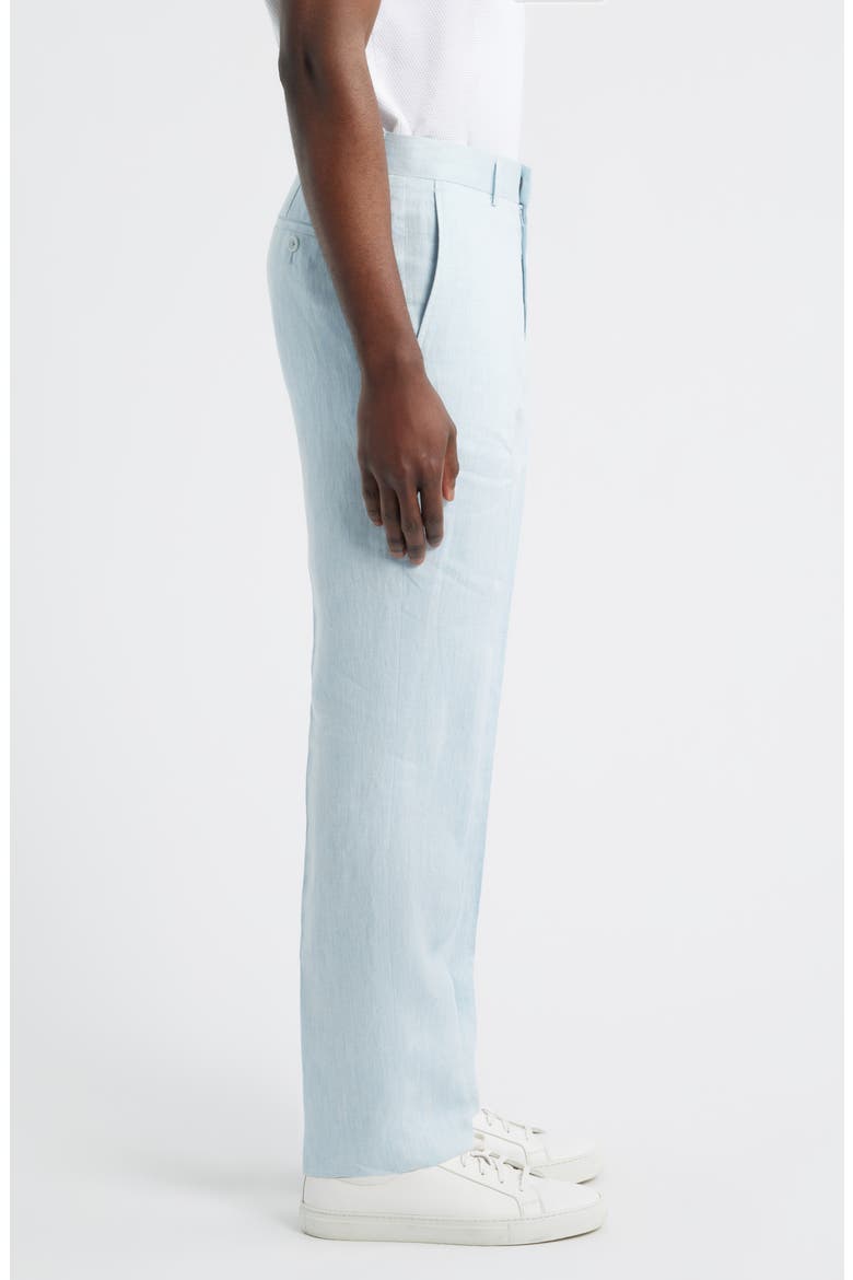 Henrik Trim Fit Italian Linen Suit Separate Pants, Alternate, color, LIGHT BLUE