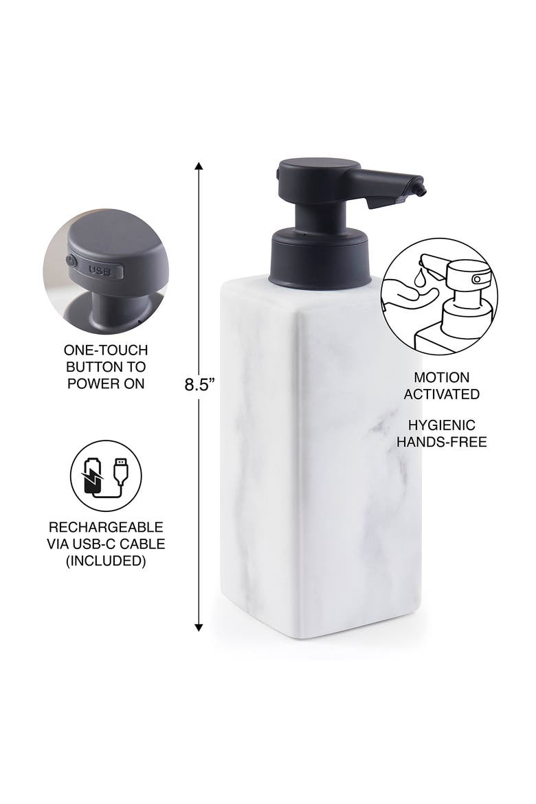 TOUCHLESS MARBLE SENSOR PUMP W, Alternate, color, WHITE
