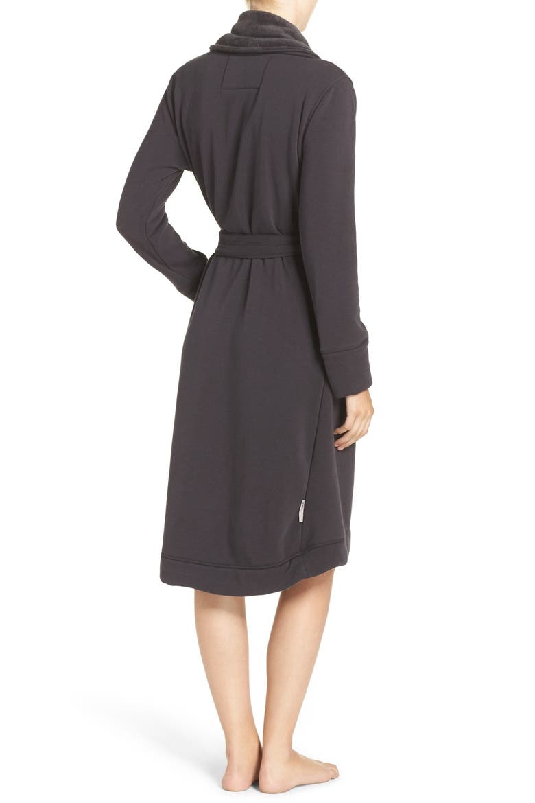 Duffield Double Knit Robe, Alternate, color, CHARCOAL