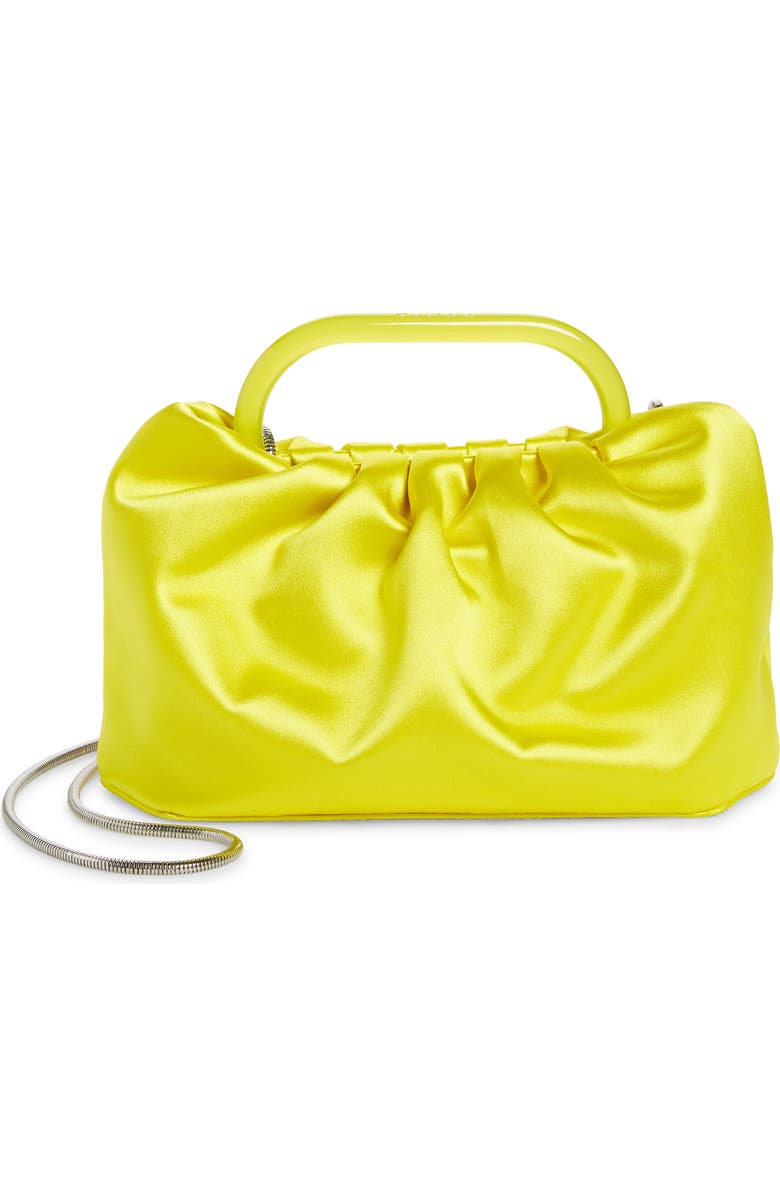 STAUD Cory Ruched Satin Bag, Main, color,