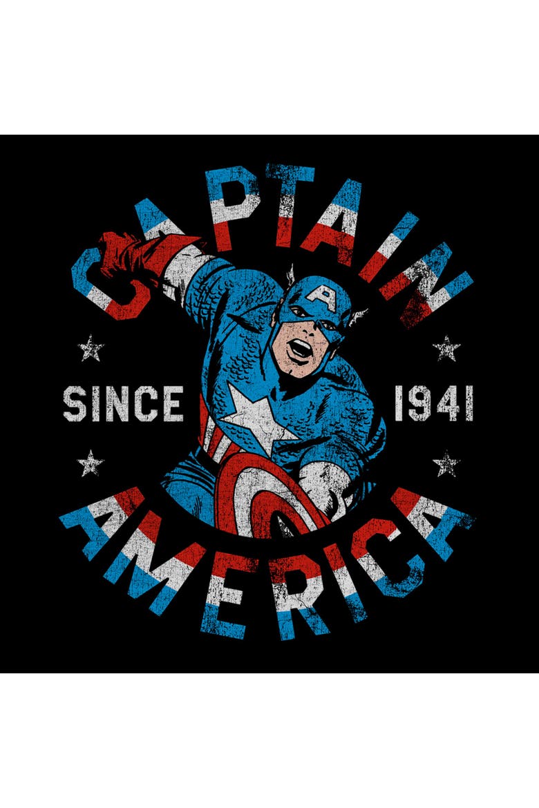Men's Marvel Captain Since 1941  Graphic T-Shirt, Alternate, color, Black