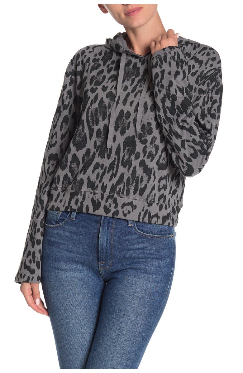 Socialite Leopard Print Hoodie, Main, color,