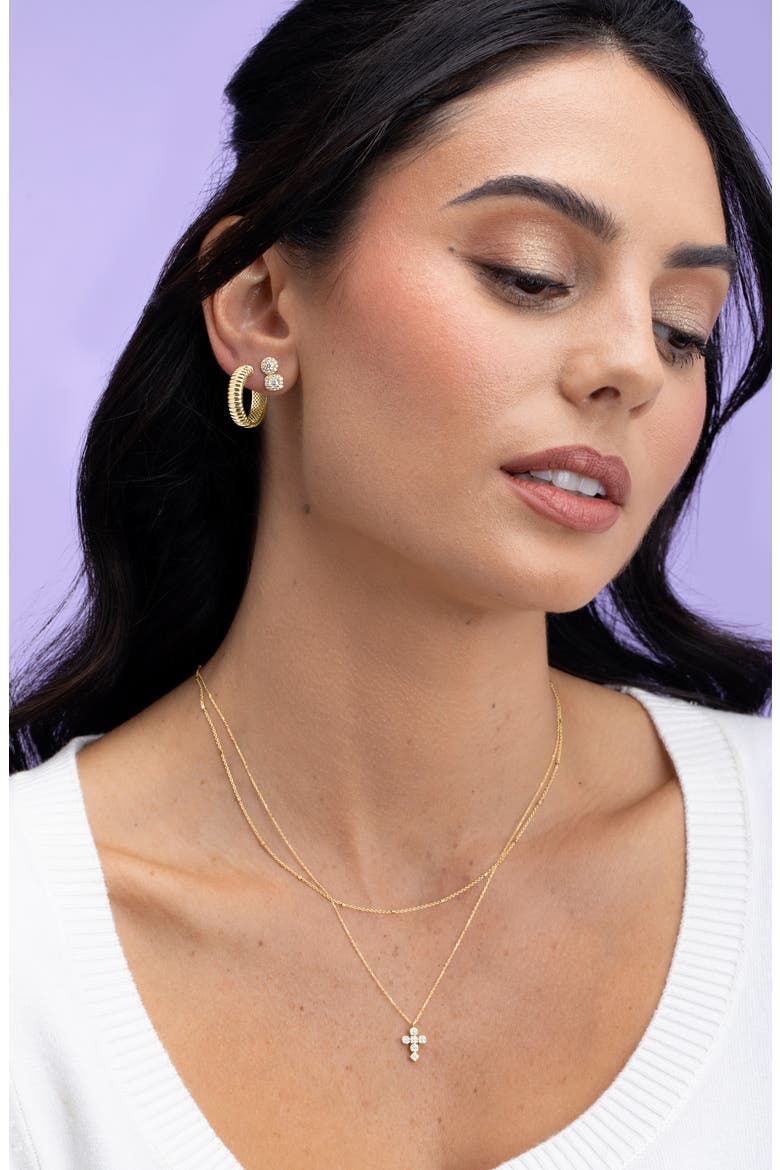 14K Gold Bead Station Necklace (Nordstrom Exclusive), Alternate, color, 14K YELLOW GOLD