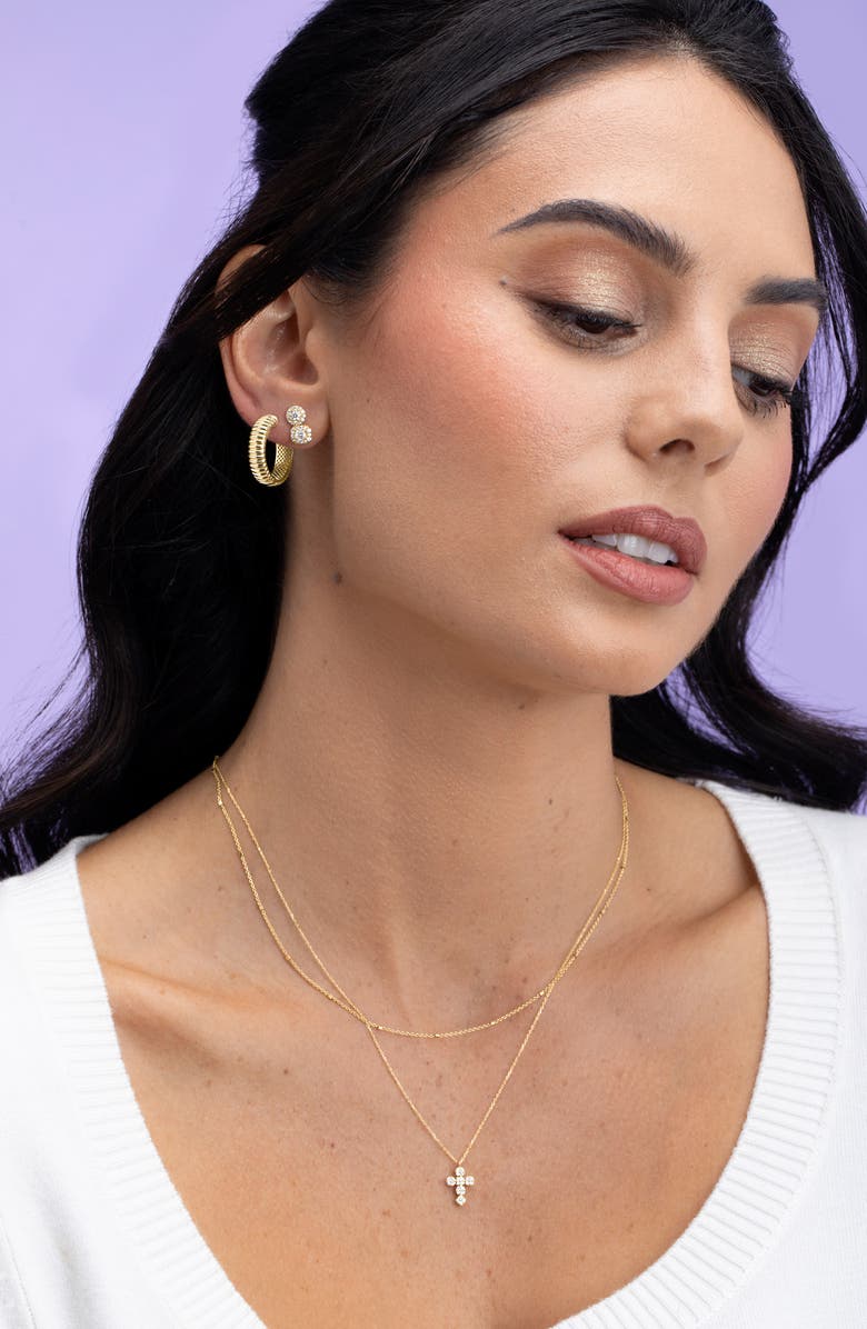 Bony Levy 14K Gold Bead Station Necklace, Alternate, color, 14K Yellow Gold