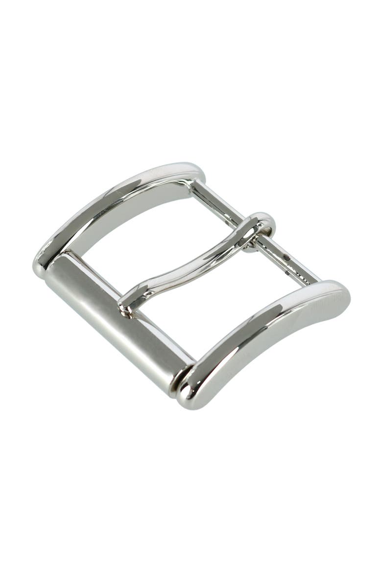 35mm Solid Brass Roller Harness Belt Buckle, Main, color, Silver