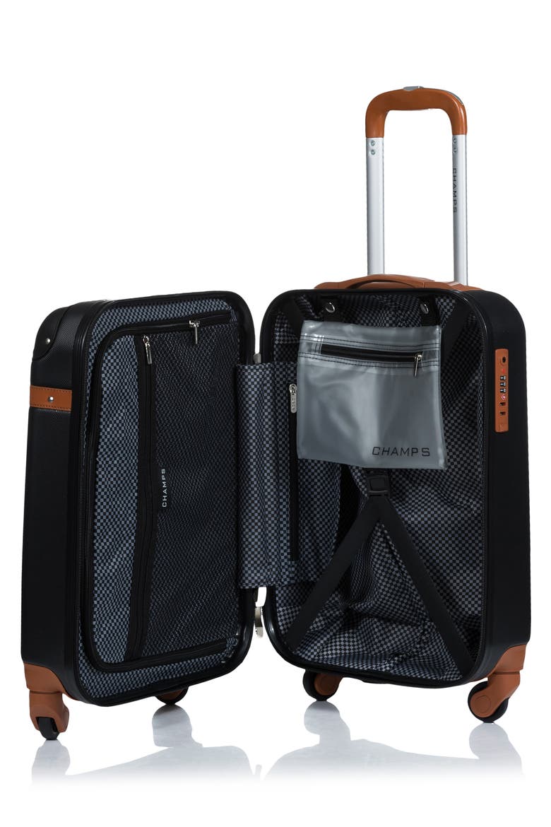 Vintage 2-Piece Luggage Set, Alternate, color, BLACK