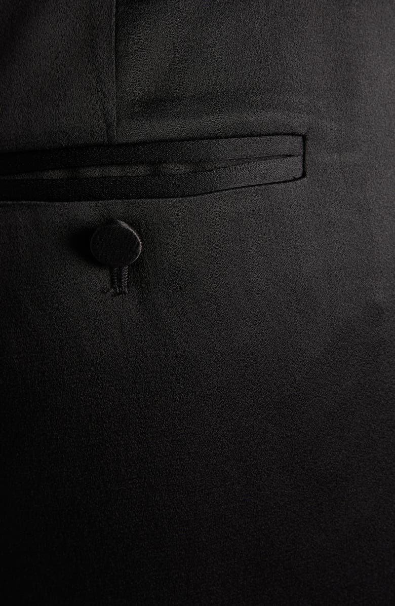 TOM FORD Tailored Satin Maxi Skirt, Alternate, color, Black