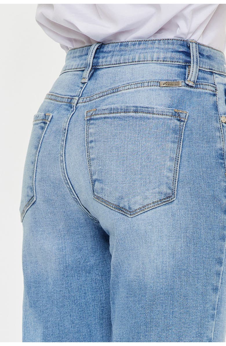 KanCan Breanne High Rise Straight Jeans, Alternate, color, Medium Wash