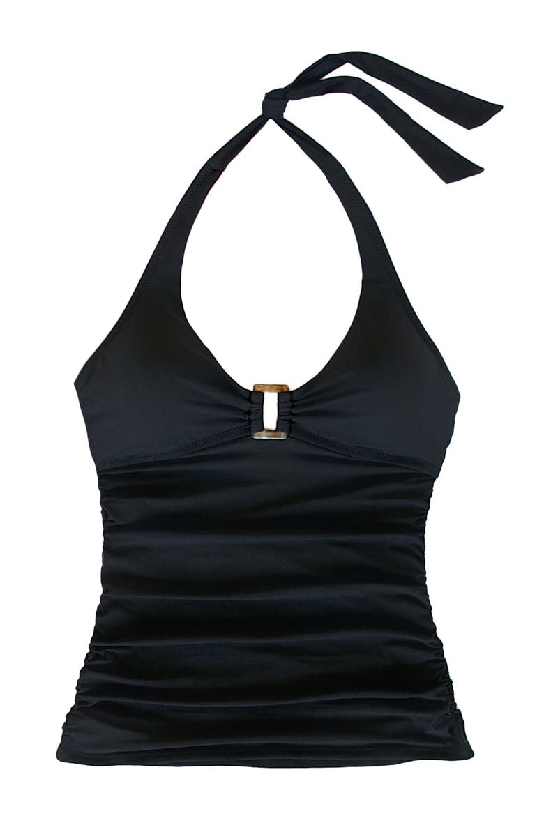 Tortoise Tankini, Alternate, color, Black