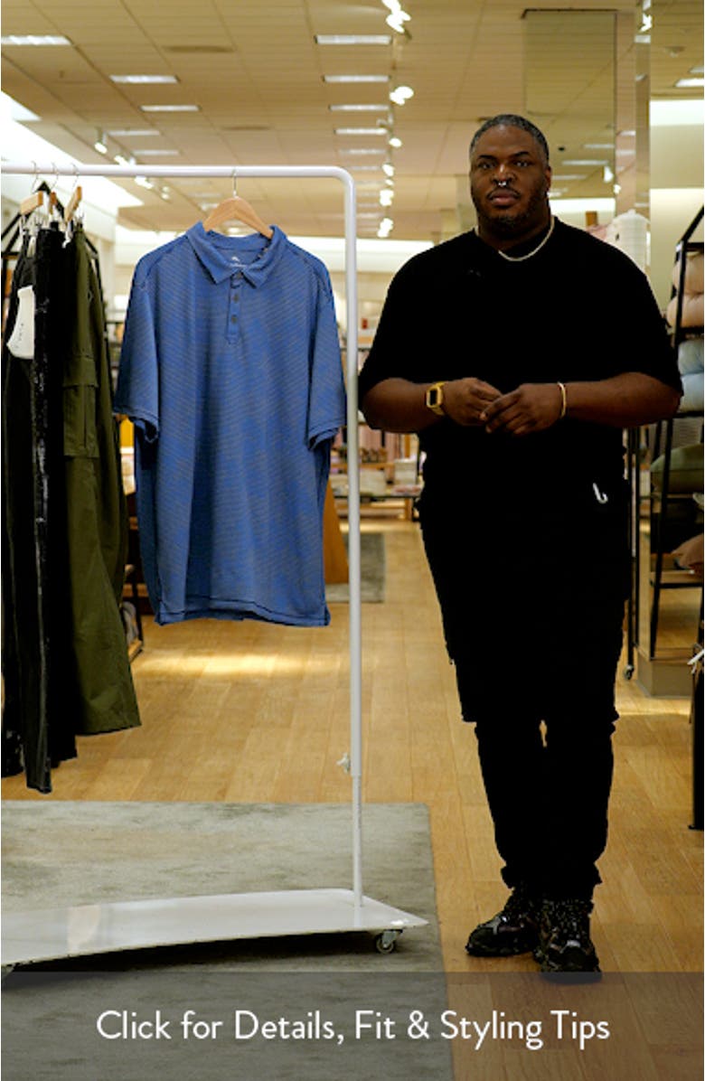 Costa Wave Twilight Canopy Seersucker Stripe IslandZone<sup>®</sup> Polo, sales video thumbnail