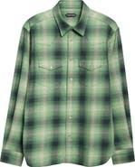 TOM FORD Slim Fit Grand Dégradé Check Western Shirt