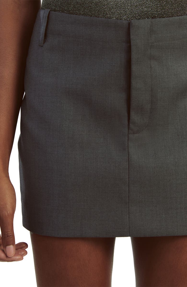 Bardot Maika Miniskirt, Alternate, color, Dark Grey