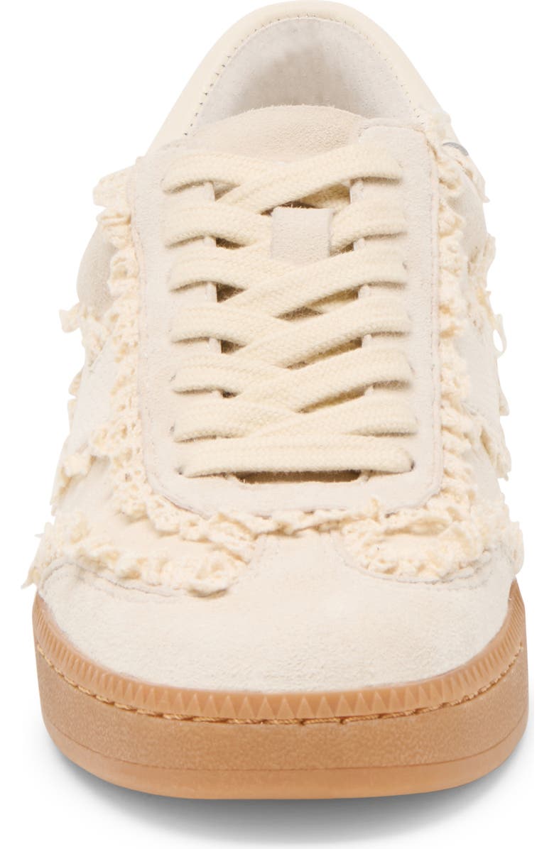 Dolce Vita Notice Lace Trim Sneaker, Alternate, color, Ivory Suede