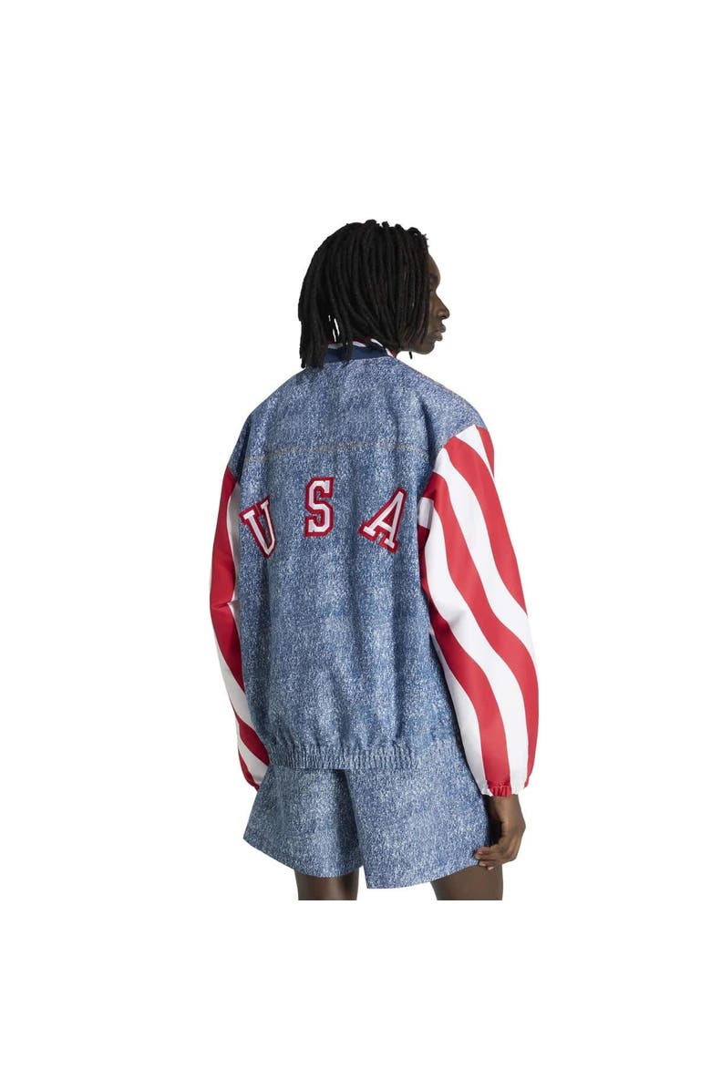 adidas Men's adidas Blue USA 1994 Denim Graphic Full-Zip Track Jacket, Alternate, color, Blue