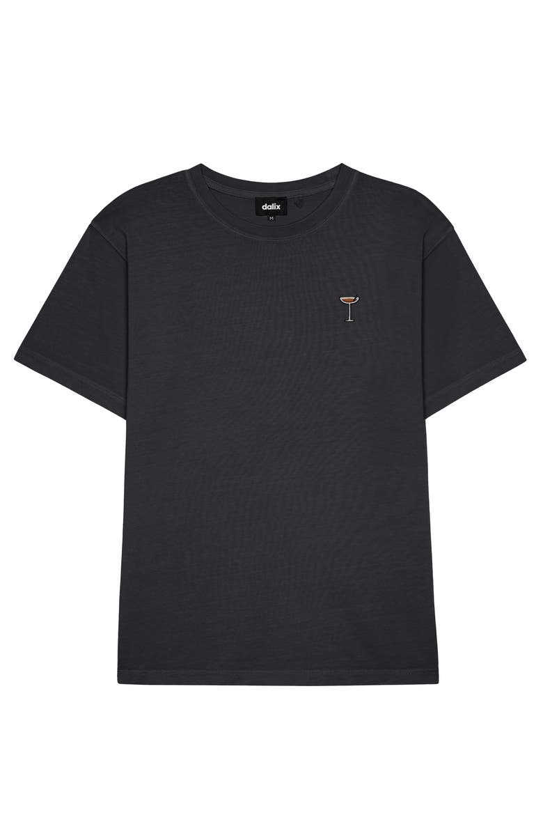 Mens Coffee Martini Midweight Garment Dye Tee, Main, color, Black