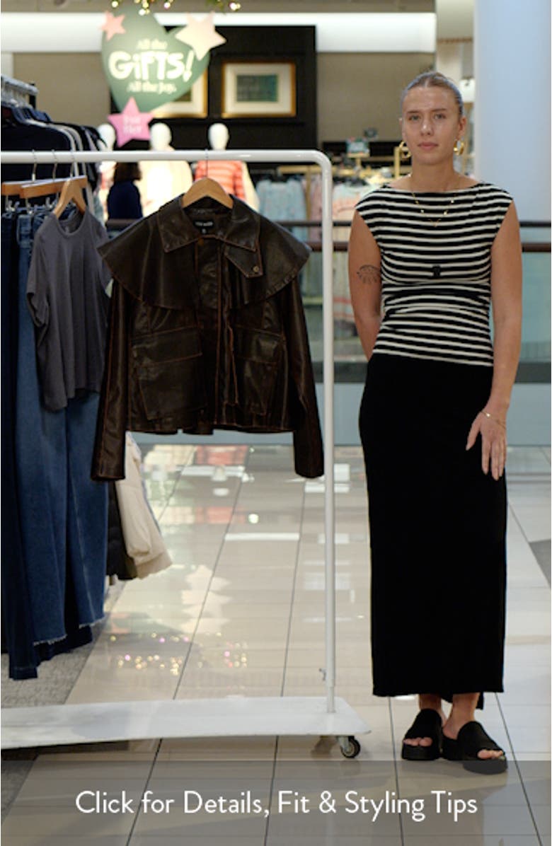 Vavara Faux Leather Jacket, sales video thumbnail