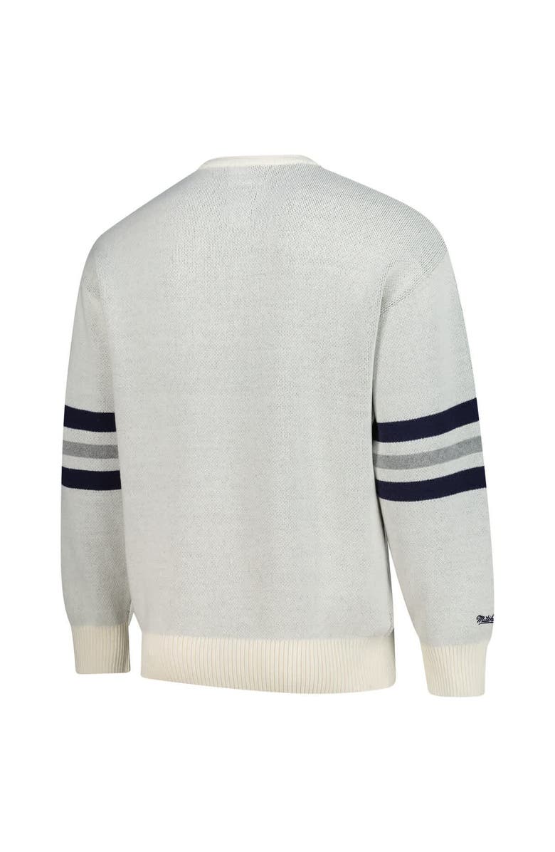 Mitchell & Ness Men's Mitchell & Ness Cream New York Yankees Retro Pullover Sweater, Alternate, color, Cream