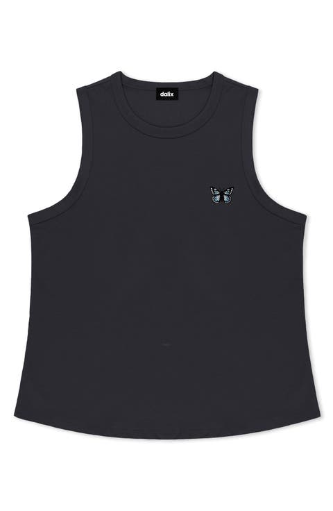 Butterfly Cotton Jersey Tank