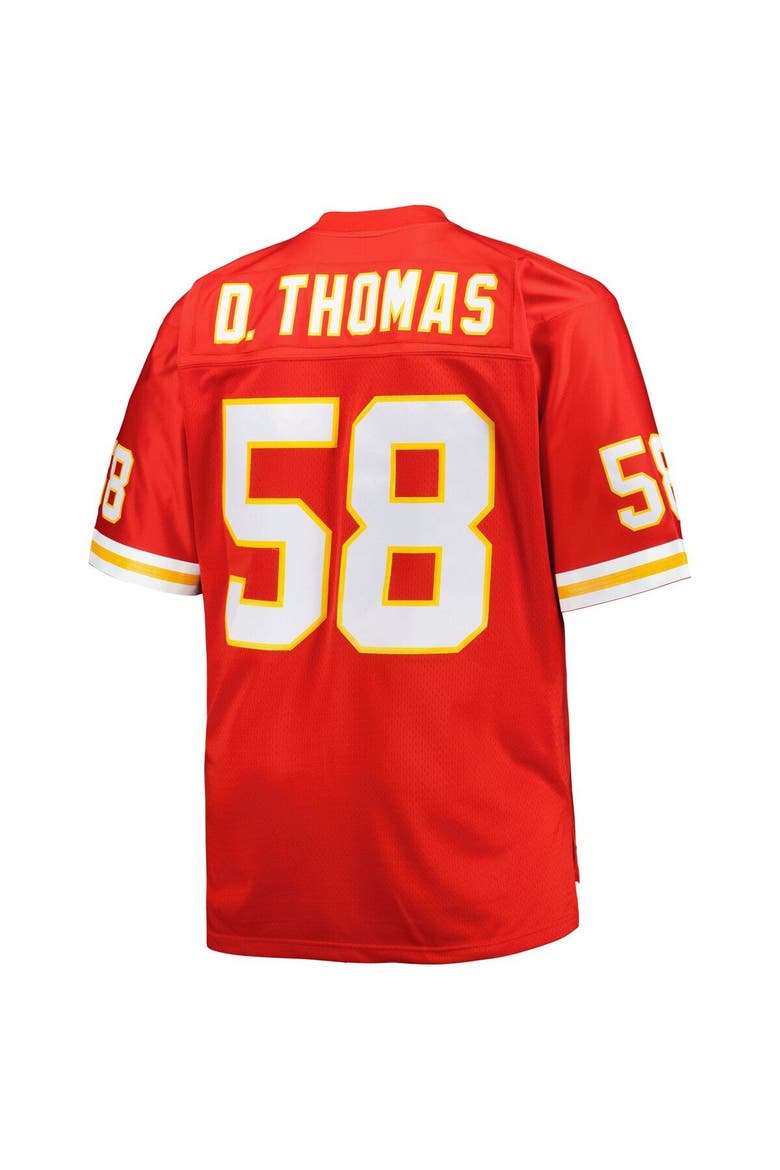 Men's Mitchell & Ness Derrick Thomas Red Kansas City Chiefs Big & Tall 1994 Retired Player Replica Jersey, Alternate, color, Red