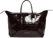 TOM FORD Croc Embossed Leather Travel Bag