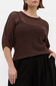 City Chic Open Stitch Sweater