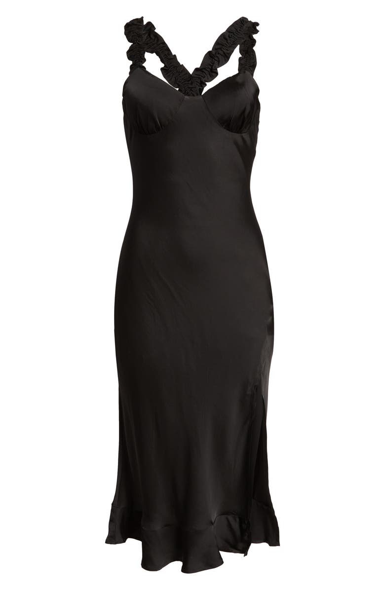 ASTR the Label Floral Crisscross Back Midi Dress, Alternate, color, 