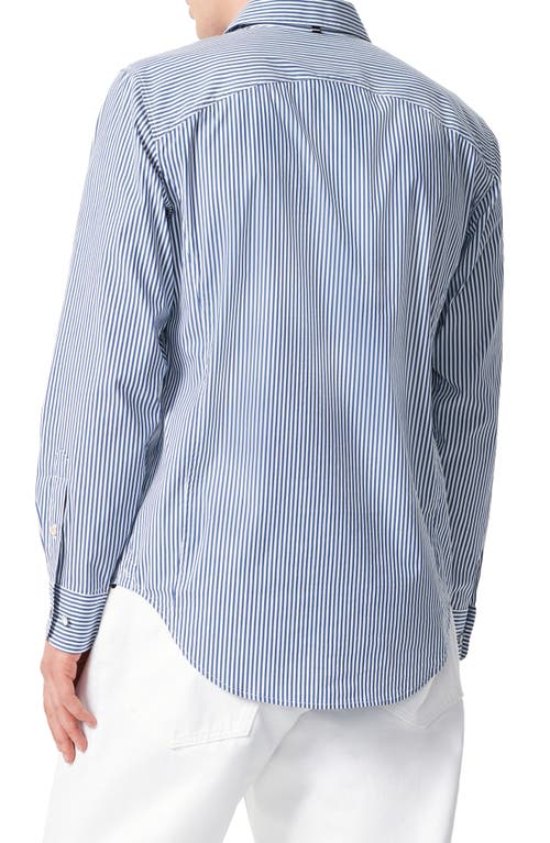 Rag & Bone Patrick Stripe Stretch Poplin Button-up Shirt