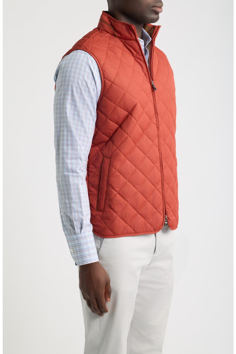 Essex Quilted Vest, Alternate, color, BURNT ORANGE