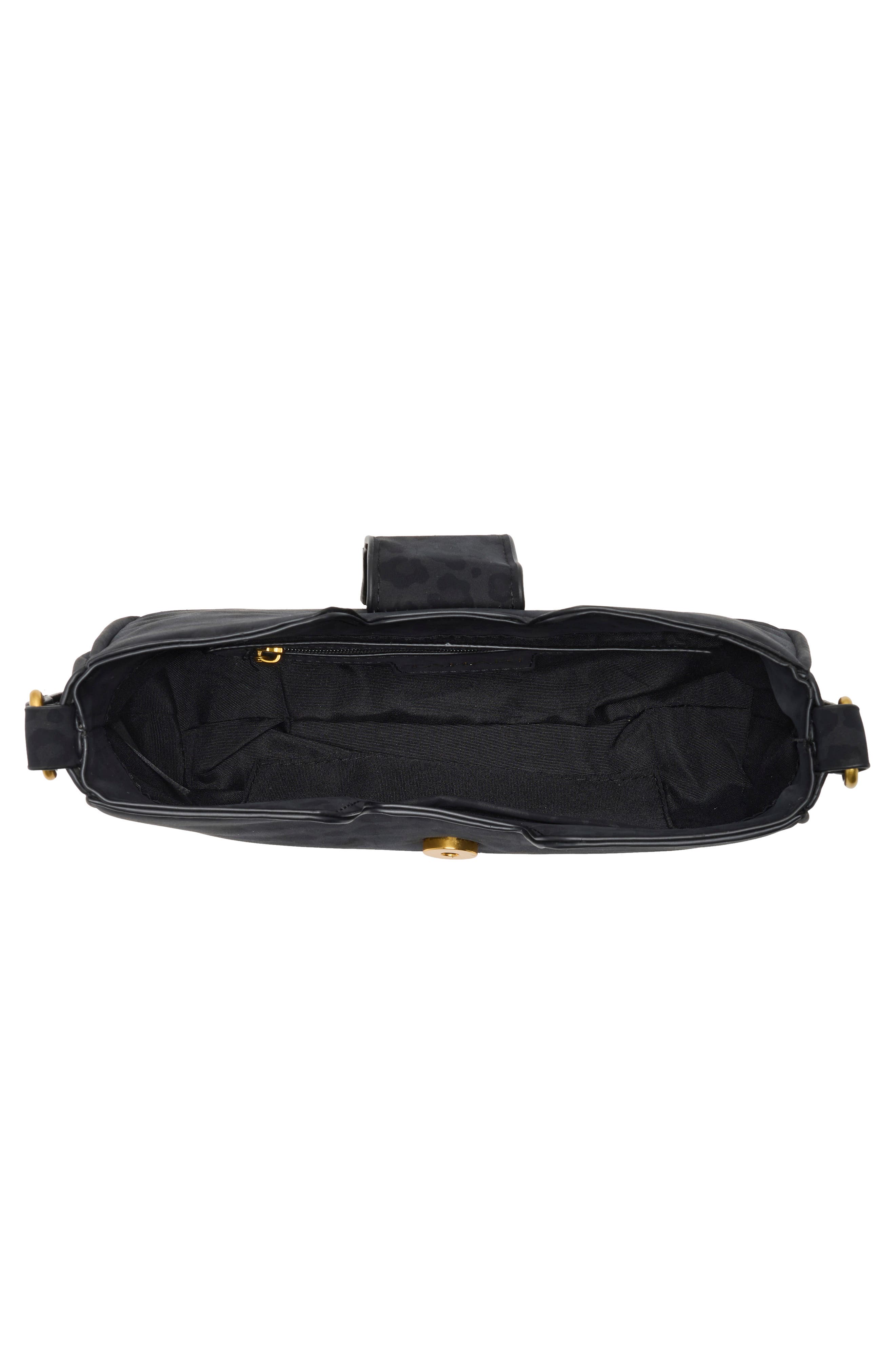 Tahari Mini Shoulder Bag, Alternate, color, Black