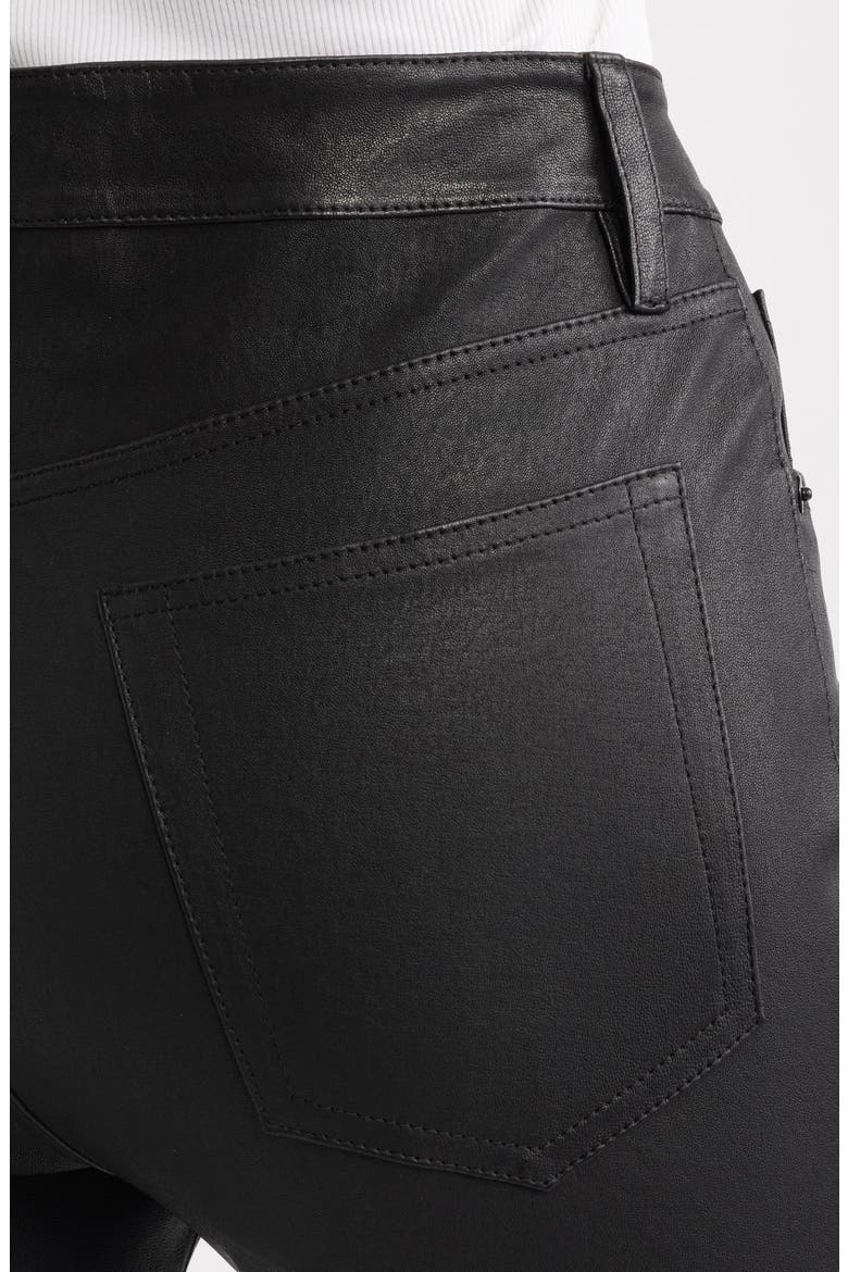 The Leather Flare Pants, Alternate, color, BLACK