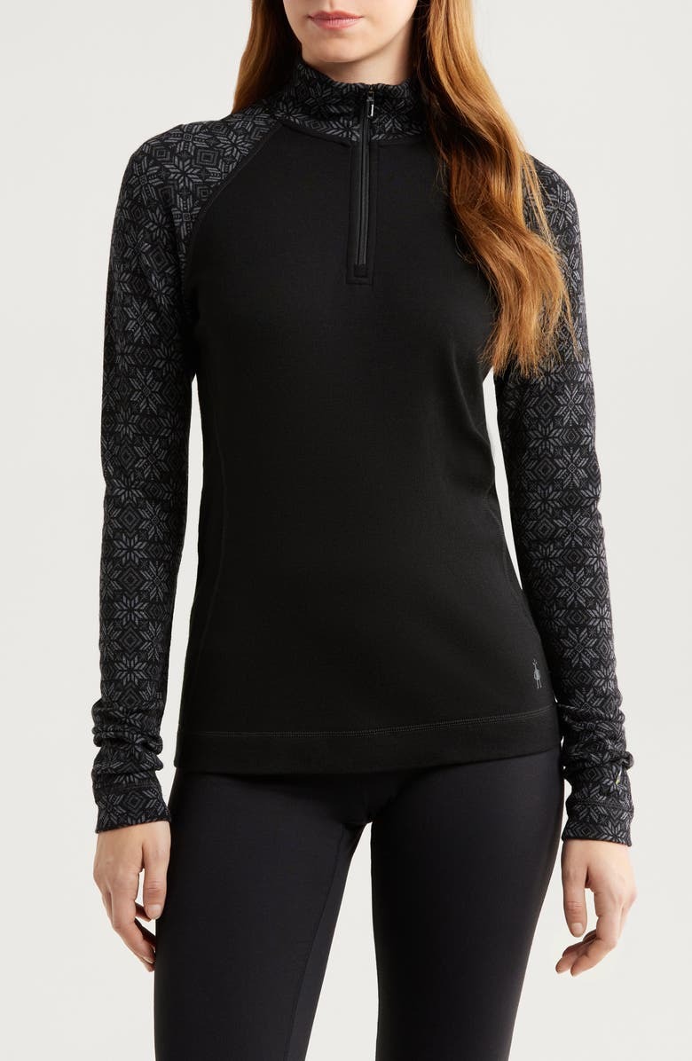 Smartwool Classic Themal Merino Wool Base Layer Quarter Zip Top, Main, color, 