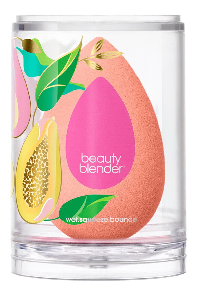PAPAYA Makeup Sponge (Limited Edition), Alternate, color, CHEERY SOFT ORANGE HUE BLENDER