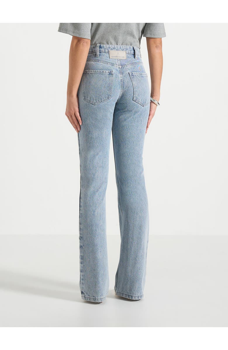 Manière De Voir Abbie Stacked Fit And Flare Jean, Alternate, color, Mid Blue